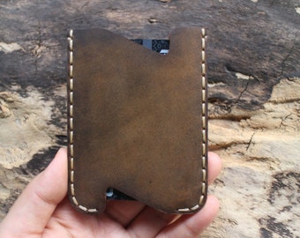 wallet,handmade,card wallet leather,crazy horse leather,mens credit card wallet, leather credit card, postcard sets....