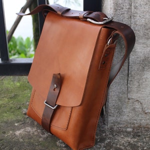 besace en cuir, sac besace en cuir pour homme, cartable, sacoche pour tablette PC, sacoche pour ordinateur portable, fait main, cadeau.