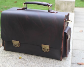 Camera tool bag,leather messenger bag,Leather Camera Bag,waxed thread, tool bag, laptop bag,Travel bag ,handmade