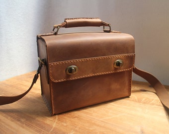 Camera bag,Handmade,Camera tool bag,Leather messenger bag, Tool bag,Leather camera bag,Handmade,gift.