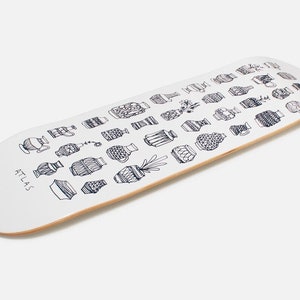CODY HUDSON Skateboard Deck Mid Century Modern Schokolade Kaktus Nordisch Banksy Botanischer Arabien Finnland Planter Skandinavische Kunst Evan Hecox