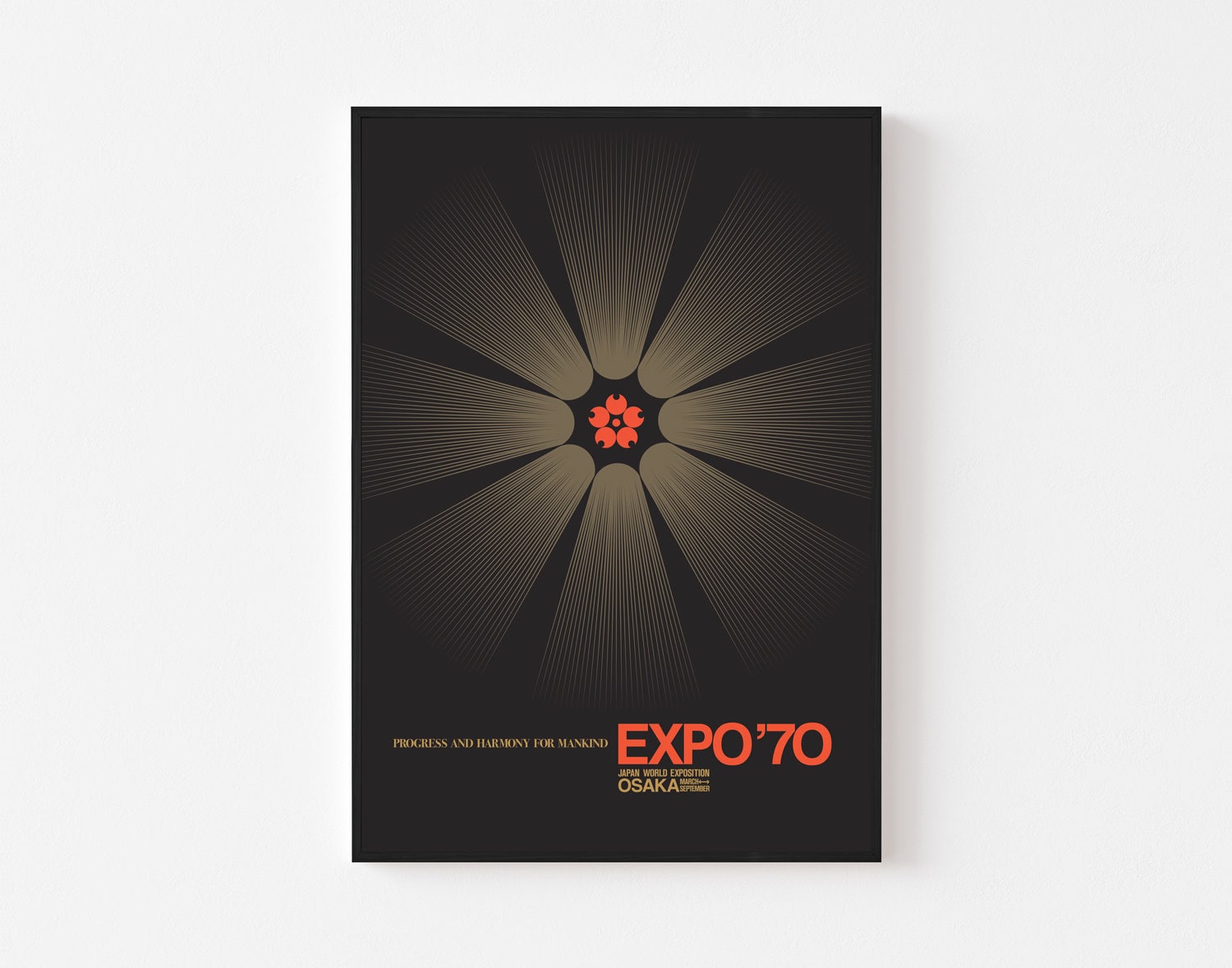 OSAKA EXPO 1970 Mid Century Modern Poster Print Japan OSAKA EXPO 1970 Mid Century Modern Poster Print Japan