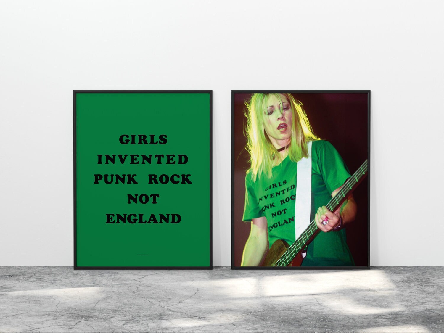 GIRLS INVENTED PUNK Poster Print | Feminist Justice Rock