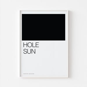Plakat Black Hole Sun | Teksty piosenek Typografia | Seattle Grunge Nirvana Kurt Cobain Cytat Rock Sabbath Alice in Chains | DARMOWA WYSYŁKA