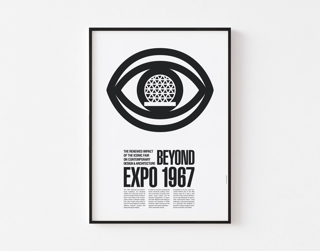 BEYOND EXPO 67 Poster Print Montreal Canada Habitat Mid Century Modern