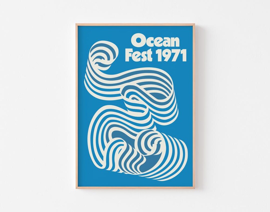OCEAN FESTIVAL (1971) Poster Print | Surf Big Sur Venice Beach
