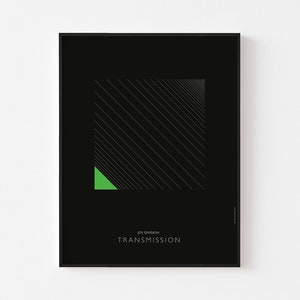 JOY DIVISION Poster Print | Transmission | Minimalist Jan Tschichold Swiss Typography Peter Saville Ian Curtis New Order Bauhaus Wim Crouwel