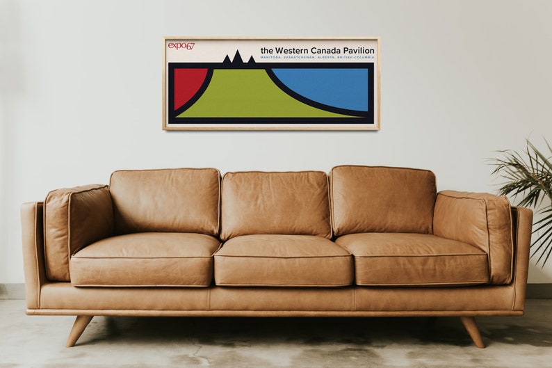 Montreal Expo 67 Western Canada Mid Century Modern Poster Etsy