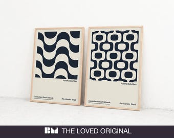 RIO DE JANEIRO Sidewalk Poster Print Wall Art | Bold Modern Original | Piso Paulista Mid Century Bauhaus Copacabana Esplanade Ipanema Brazil