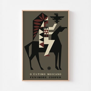 L'ultimo Moicano Poster Stampa / Mid Century Modern Nativo Americano Navajo Sud Ovest Geometrico Ultimo Moicano / SPEDIZIONE GRATUITA IN TUTTO IL MONDO