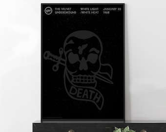 VELVET UNDERGROUND Poster Print | White Light White Heat Lou Reed