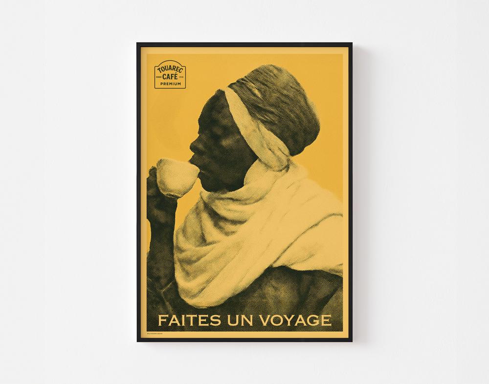 TOUAREG COFFEE Poster Print | Vintage Sahara Bedouin Africa Café