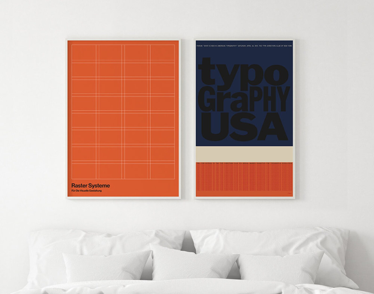 1959 TYPOGRAPHY USA Mid Century Modern Poster Print Helvetica Etsy