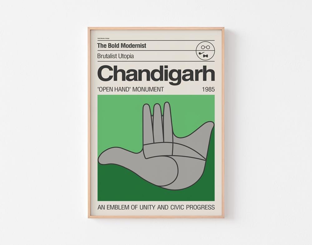 Le Corbusier Open Hand - Etsy