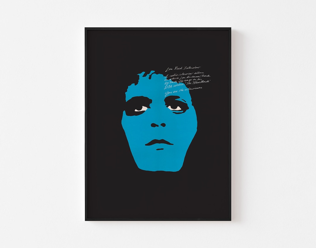 Blue Mask Reed Lou Reed Poster Print | Blue Mask 1982 | Andy Warhol Velvet Underground ...