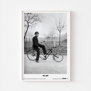 Impresión de póster de bicicleta reclinada J-Rad de PAUL JARAY / Fotografía de ciclismo Ciclismo americano Vintage Deporte Helmut Newton Dieter Rams Tour de Francia