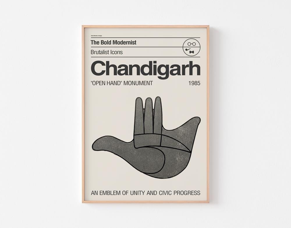 Le Corbusier Open Hand - Etsy