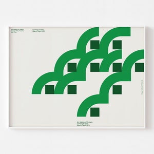 ONTARIO ART GALLERY 1974 Mid Century Modern Poster Druck Kanada Expo 67 Skandinavisch Massimo Vignelli Dänisch Eames Montreal Bauhaus