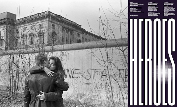 デヴィッド・ボウイ ヒーローズ ポスター プリント ミニマリスト