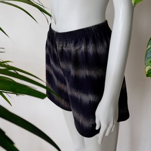 Handloom Cotton Boxer Short in Indigo image 5