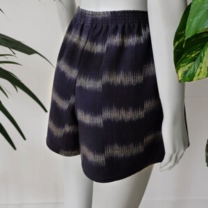 Handloom Cotton Boxer Short in Indigo image 4