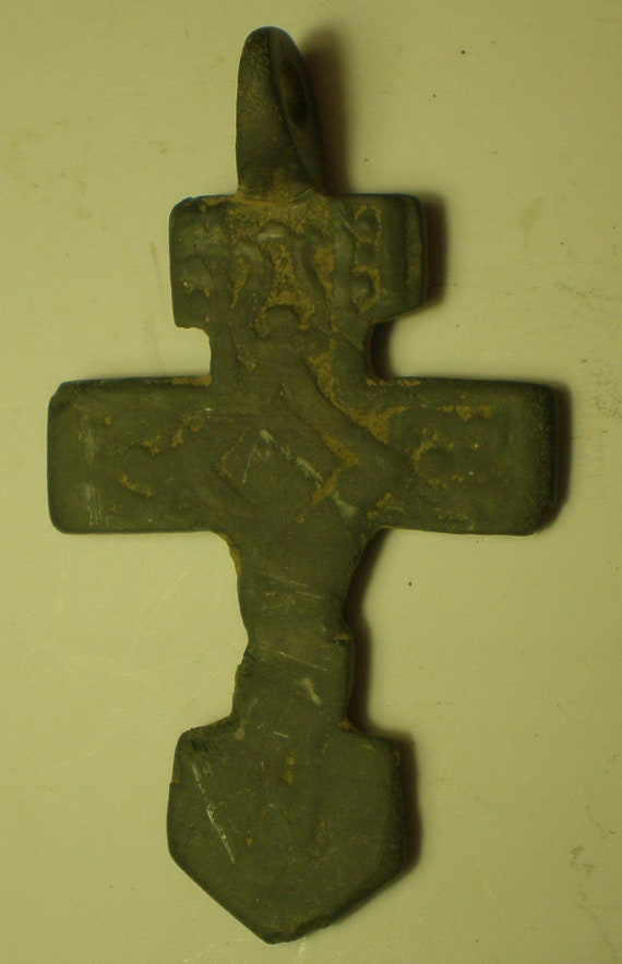 Russisch Orthodoxes Kreuz - Antike Alte Kreuz Russisch Orthodoxe Anhanger Christliches Etsy