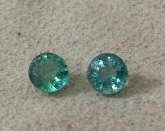 0.50 Ct Most Rare and Superior Quality Untreated Natural Colombian Emerald Pair , Colombian Emeralds