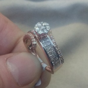 1.23 Ct Diamond Engagement Ring , Wedding Ring 14K Solid Gold