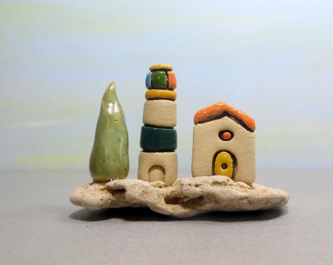 Shabby Chic Sculpture Shelf Sitter Miniature Rustic House Etsy