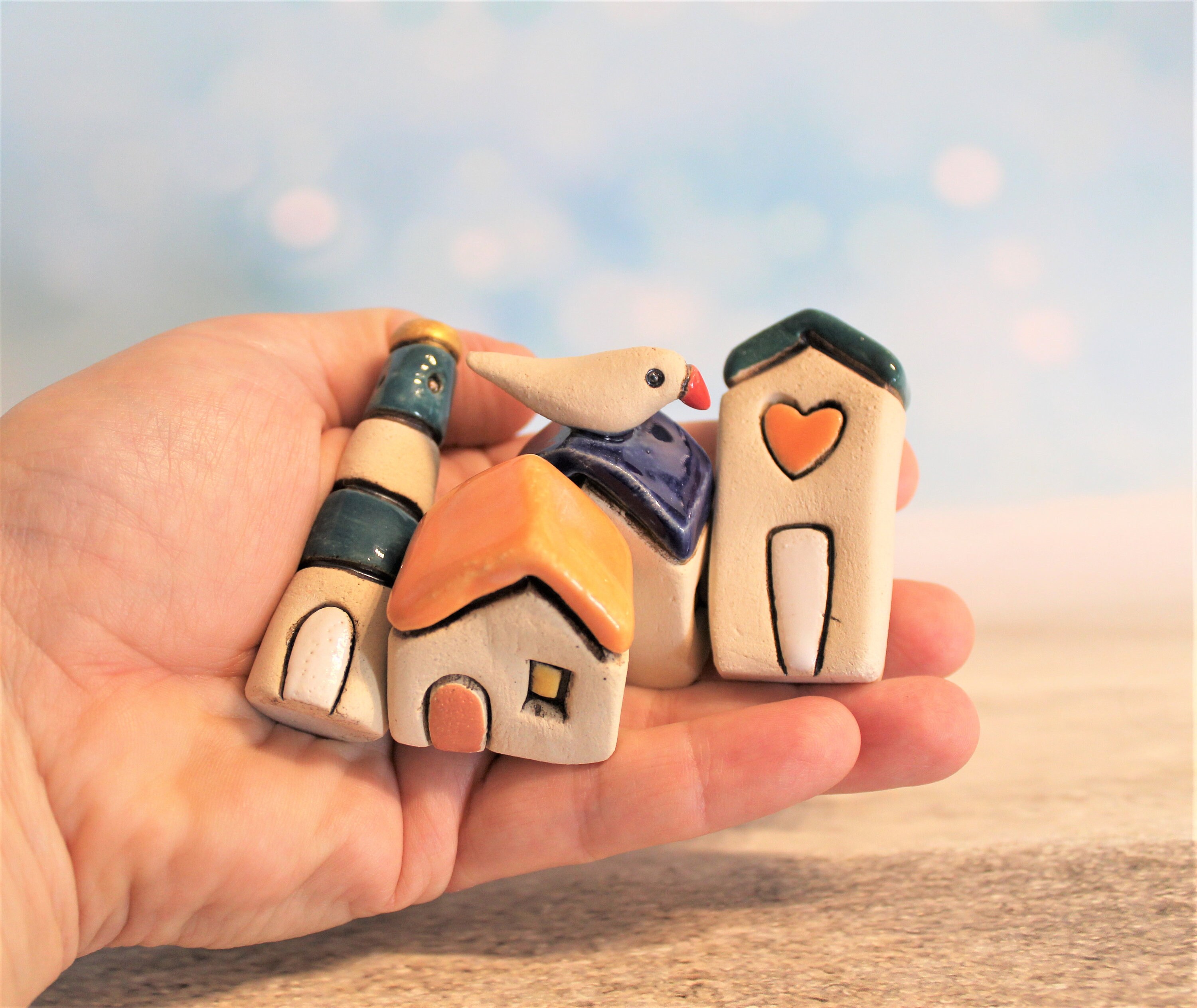 unique-ceramic-home-decor-of-a-miniature-village-diy-make-etsy