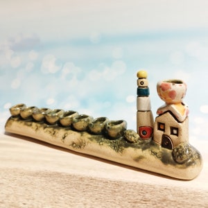 Menorah, Jewish Wedding Gift, Israeli Judaica, Jewish Holiday Gift, Jewish Candle Holder, Ceramic Hanukkia, Hanukkah Gift, Hanukkah Lights