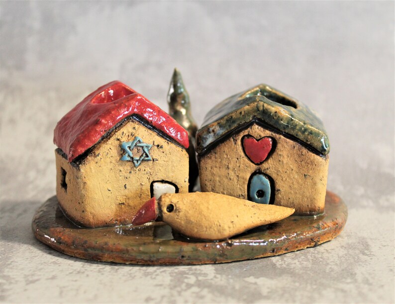 Jewish wedding gift Shabbat candle holders