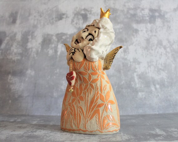 美術陶器、クリスマスの置物、陶器の置物、天使の置物、天使の芸術彫刻