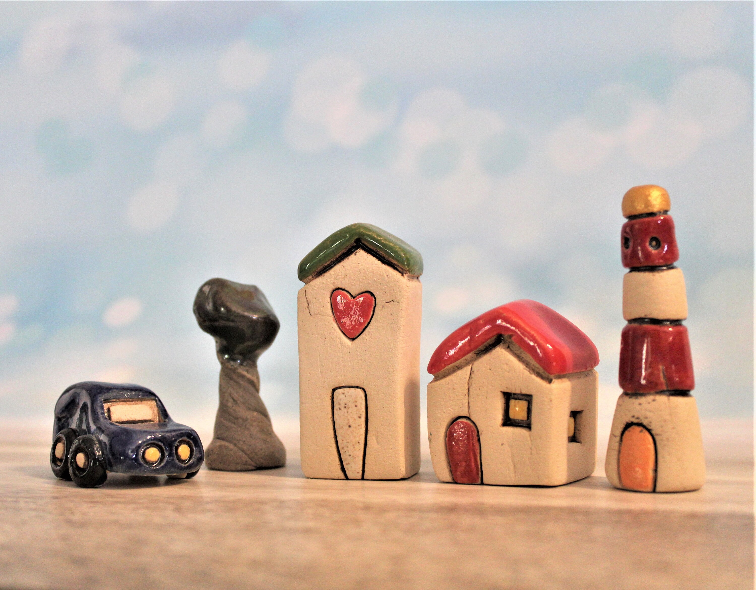 DIY, Ceramic Miniatures, Make Your Own Display Combining Few Elements ...