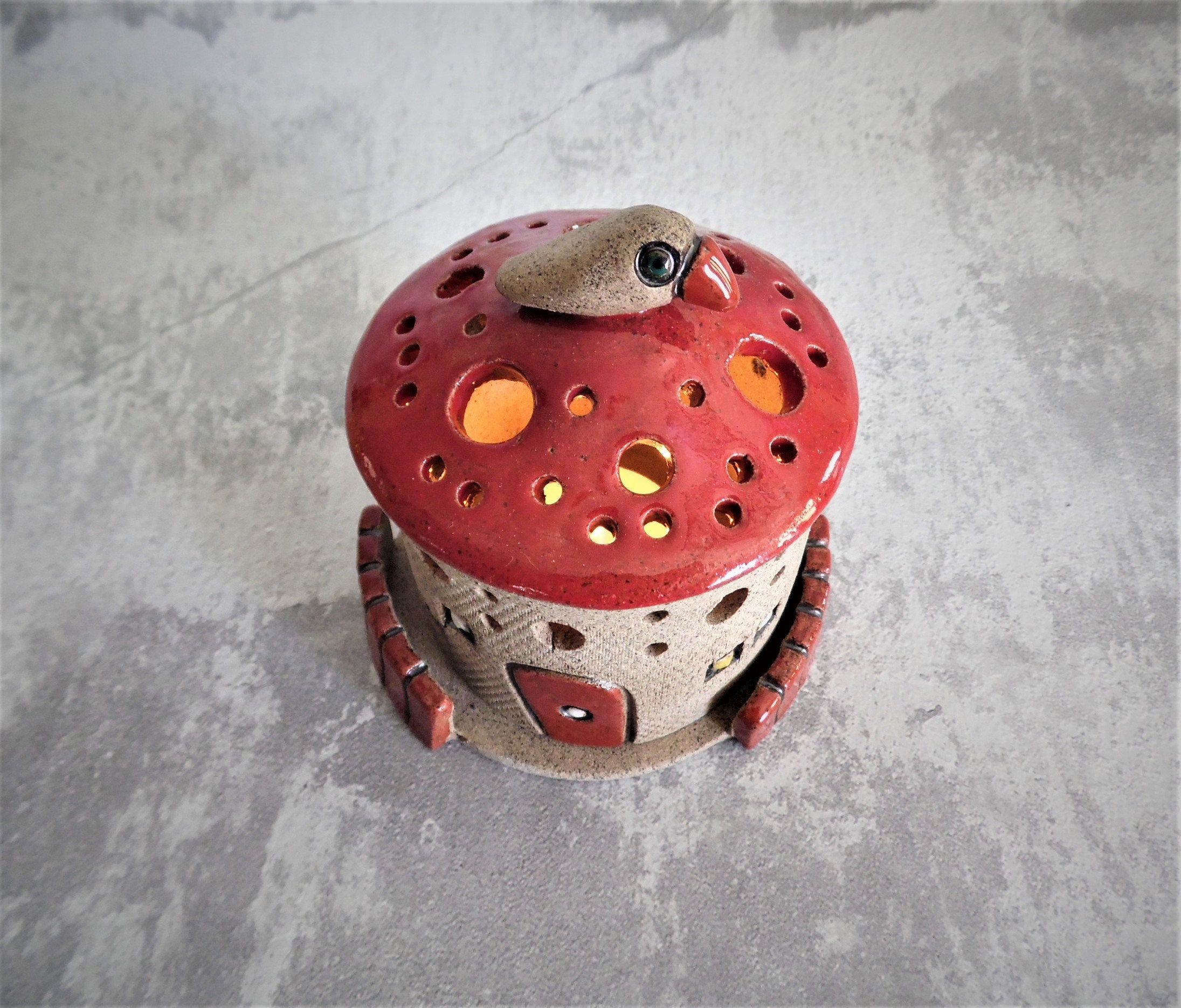 Gray House Candle Holder and a T Light Candle Decoration Etsy