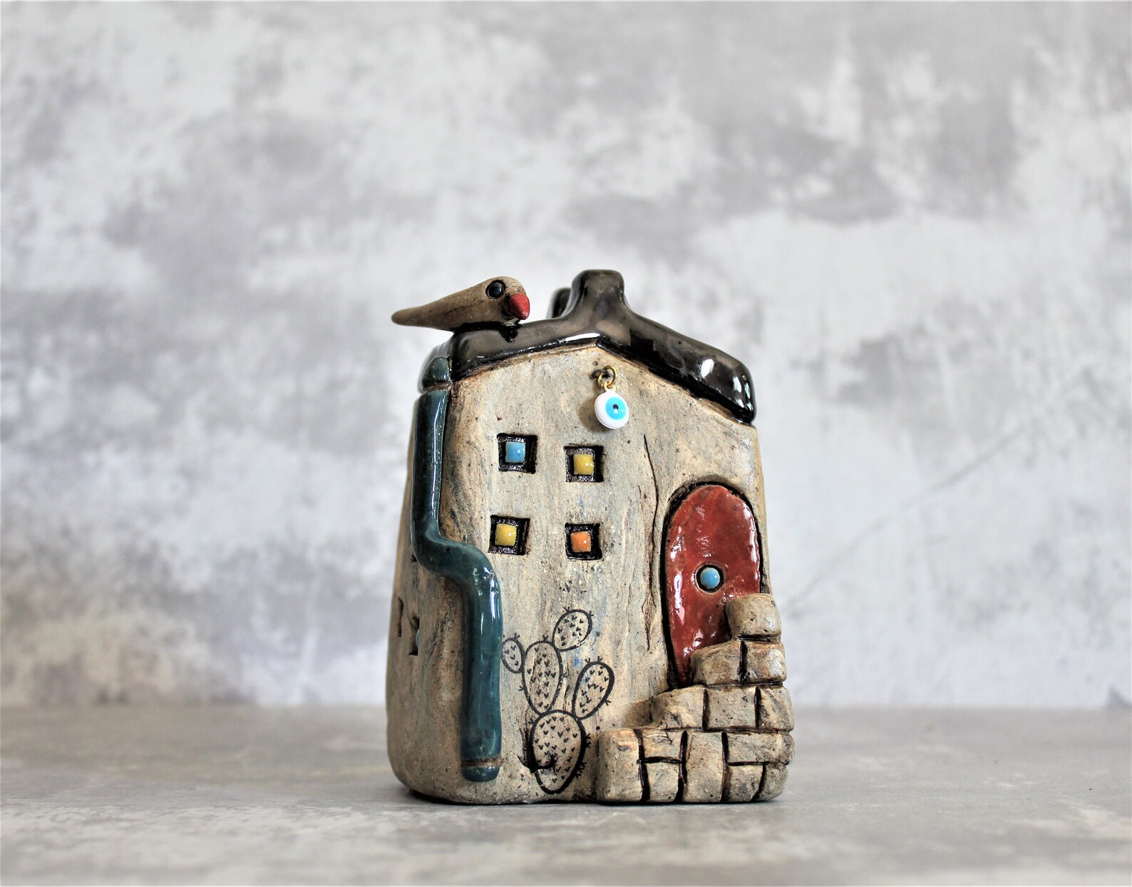 Ceramic House Sculpture Unique Housewarming Gift Ceramic Etsy