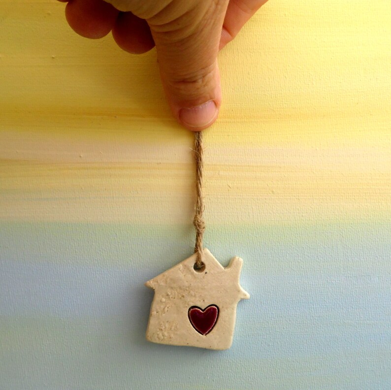 House Ornaments Christmas Ornaments Handmade Ceramic Etsy