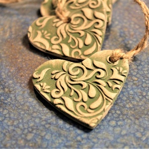 Heart Wall Hanging, Wall Hanging, Rustic Home Decor, Heart Decor, Ceramic Hearts, Handmade Ceramic Ornament, Heart Ornaments, Unique Heart