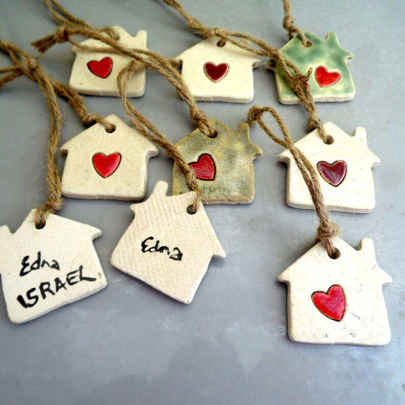 House Ornaments Christmas Ornaments Handmade Ceramic Etsy