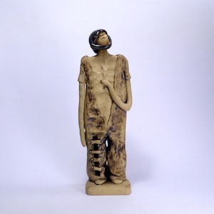 Soldier sculpture, Figure, Ceramic figurine, Ceramic sculpture, Clay sculpture, Ceramics, Ceramics and pottery, Art, Gift for him, Israel image 1