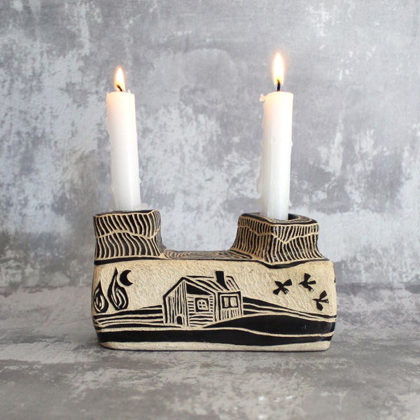 Shabbat Candlesticks Etsy