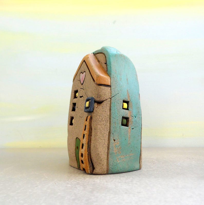 Ceramic Sculpture Clay House Clay Sculpture Architect Gift Etsy