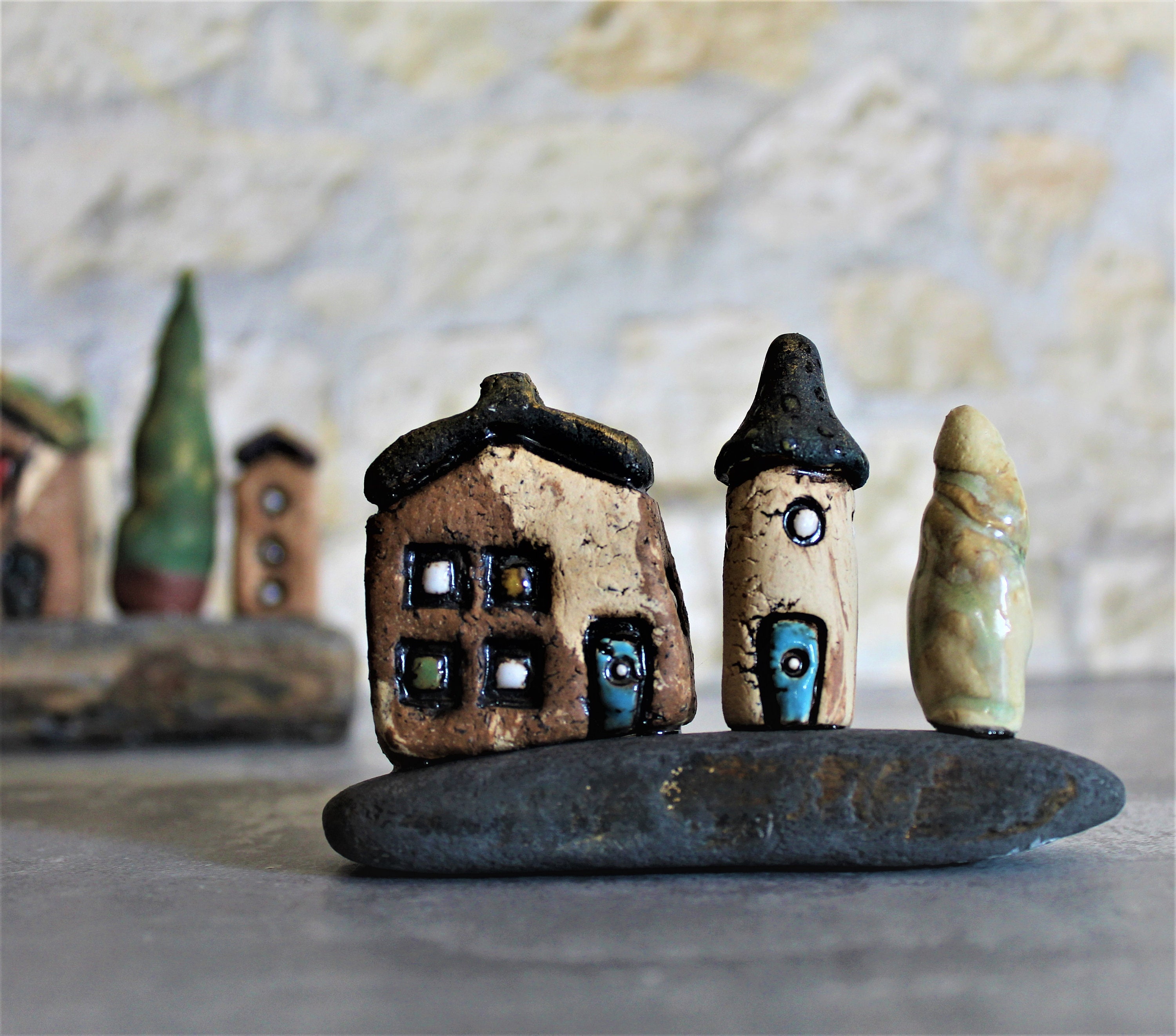 Ceramic gift of a miniature home decor Ceramic house and Etsy