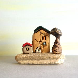 Hanukkah gift, Christmas gift, Miniature house, Home decor, Sculpture, Rustic home decor, Table top, Housewarming gift,  Gift for boyfriend