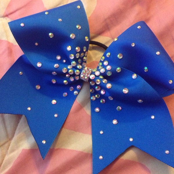 Royal Blue Cheer Bow