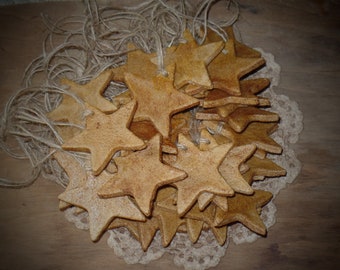 Adornos rústicos primitivos de granja americana para el 4 de julio, con forma de estrella, con aroma suave, decoración patriótica.