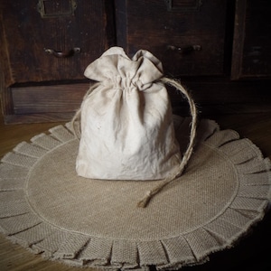 Primitive Rustic Farmhouse Spring Flower Seed Pouch~stitched Daisies ...