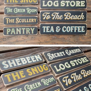 SALOON Vintage Style Wooden Sign. Handmade Retro Home Gift image 5