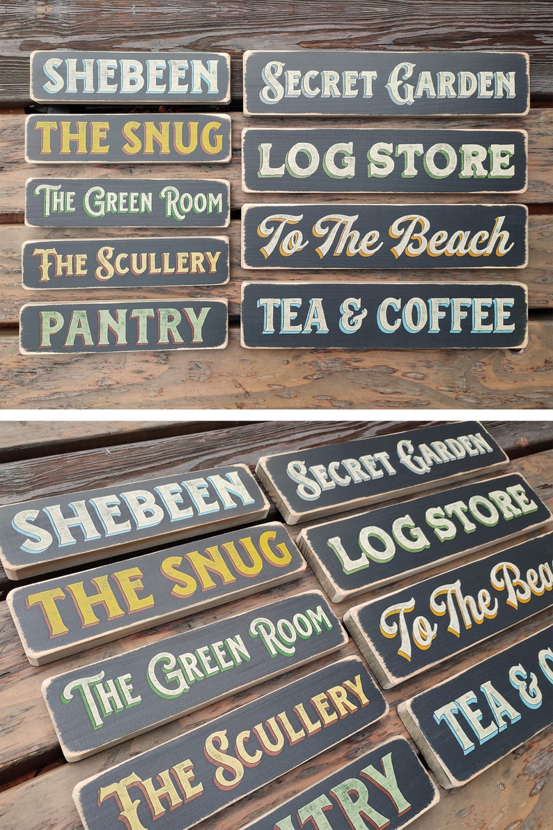 SALOON Vintage Style Wooden Sign. Handmade Retro Home Gift image 5