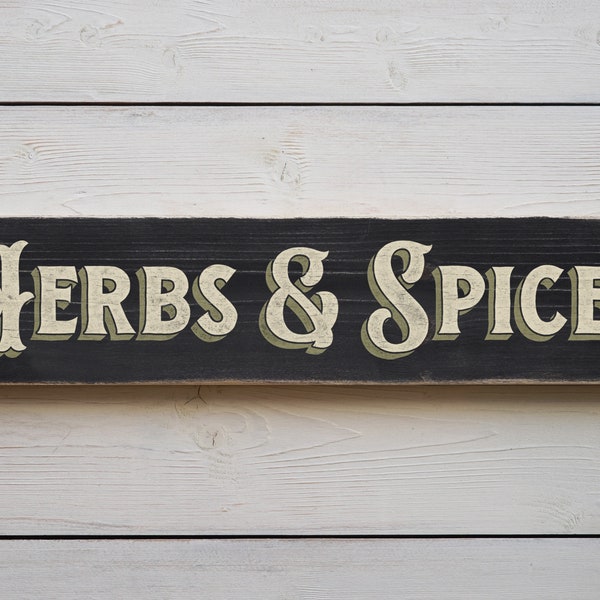 Herbs and Spices Sign Etsy